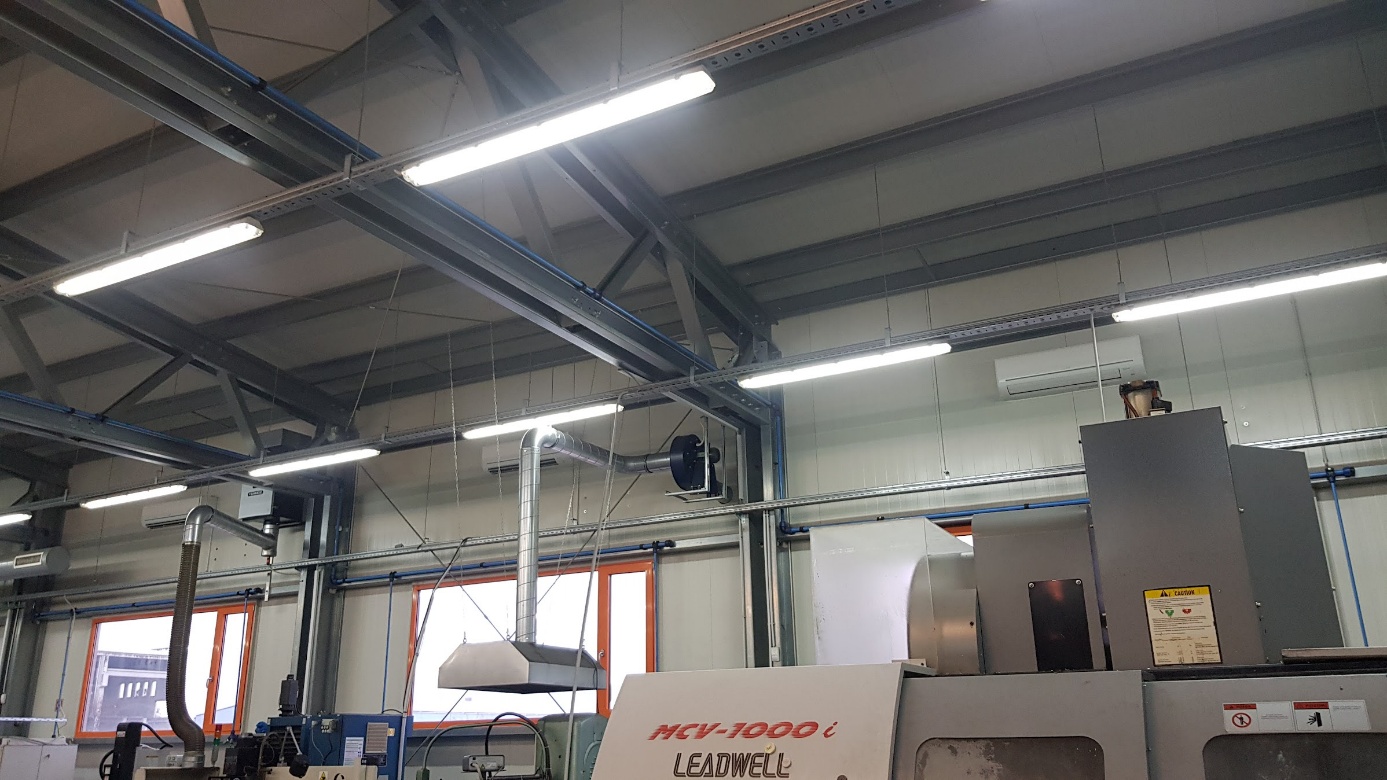 Notranja razsvetljava proizvodnje VITEH Moškajnci