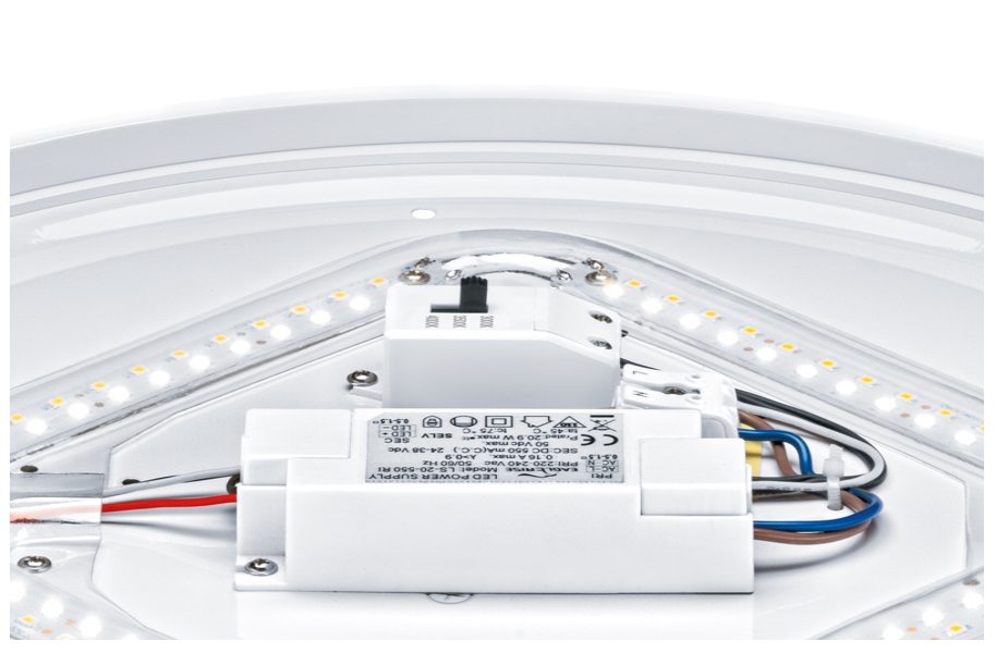 LED THORNeco LENA VARIO, 30W 3000/3500/4000K 2550lm LED, Okrogel fi 410mm, s senzorjem gibanja, plafonjera - slika 4
